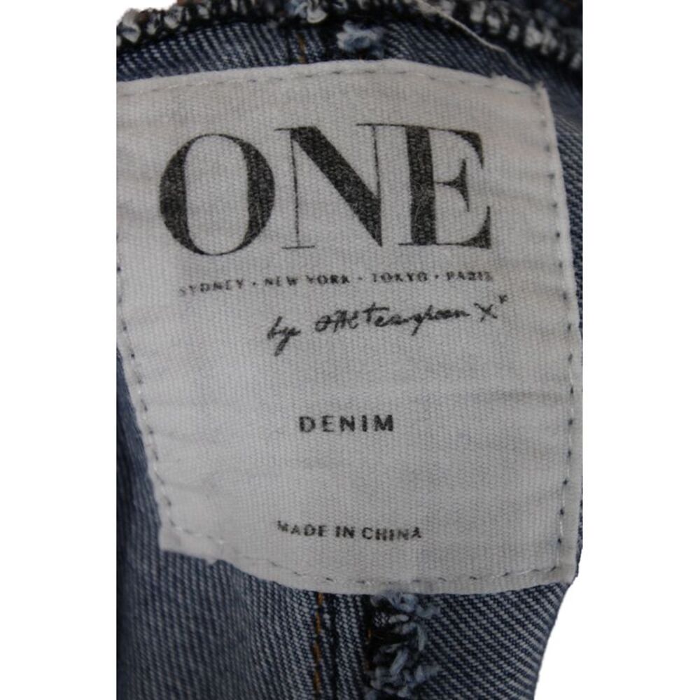 One by One Teaspoon Womens Overall Blue Sleeveless Distressed Size S - Picture 7 of 7